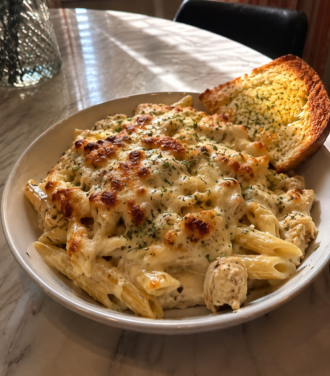 Chicken Alfredo Bake